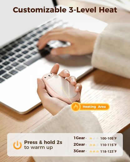 Rechargeable Hand Warmers 2 Pack – Cute Bear, 3 Heating Level Magnetic Handwarmers, Reusable Portable Heater, Christmas Gifts for Kids Teens","Features":["Long Lasting"]